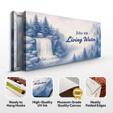 Living Water - John 4:10 Faith Sign - Tailored Canvases - Flyclothing LLC