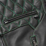 Tactical Emerald Men’s Motorcycle Leather Vest - First Manufacturing Company - Flyclothing LLC