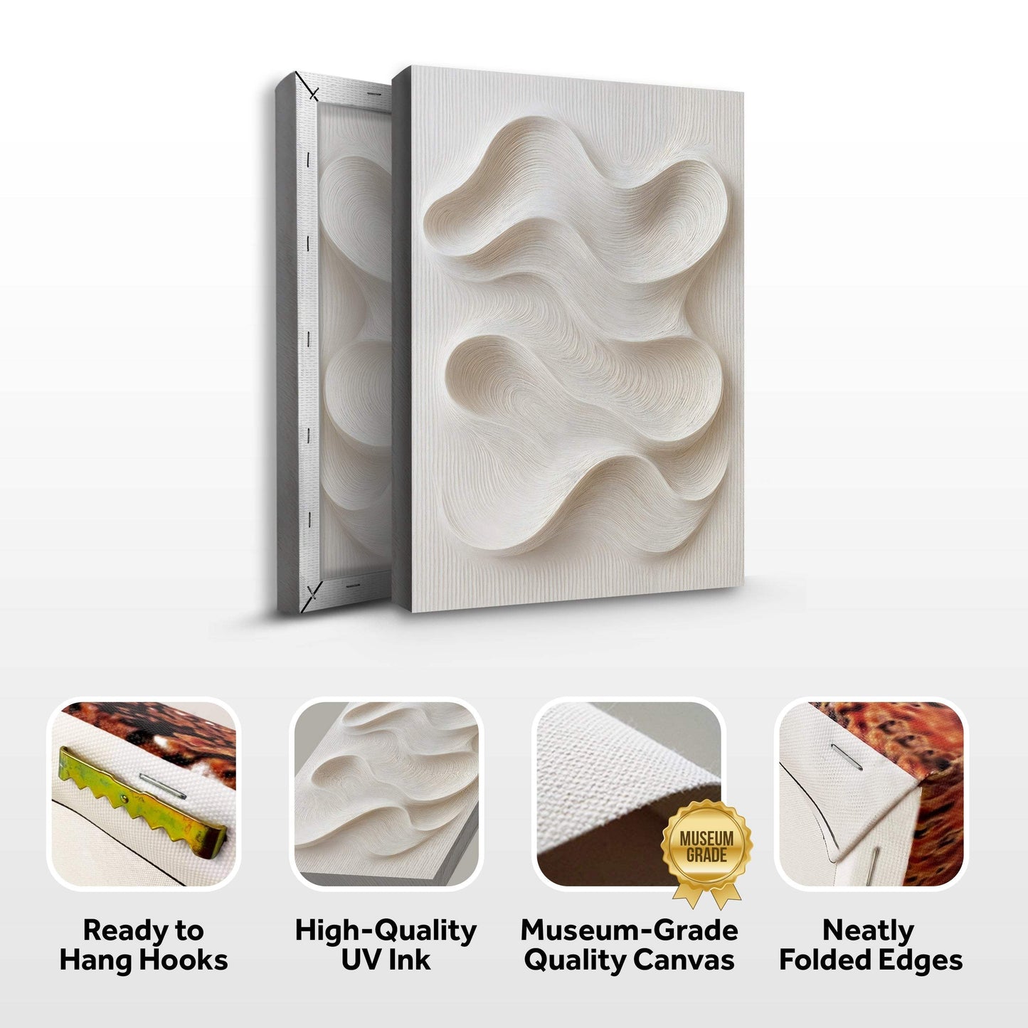 Minimalist Waves Wall Art - Tailored Canvases - Flyclothing LLC