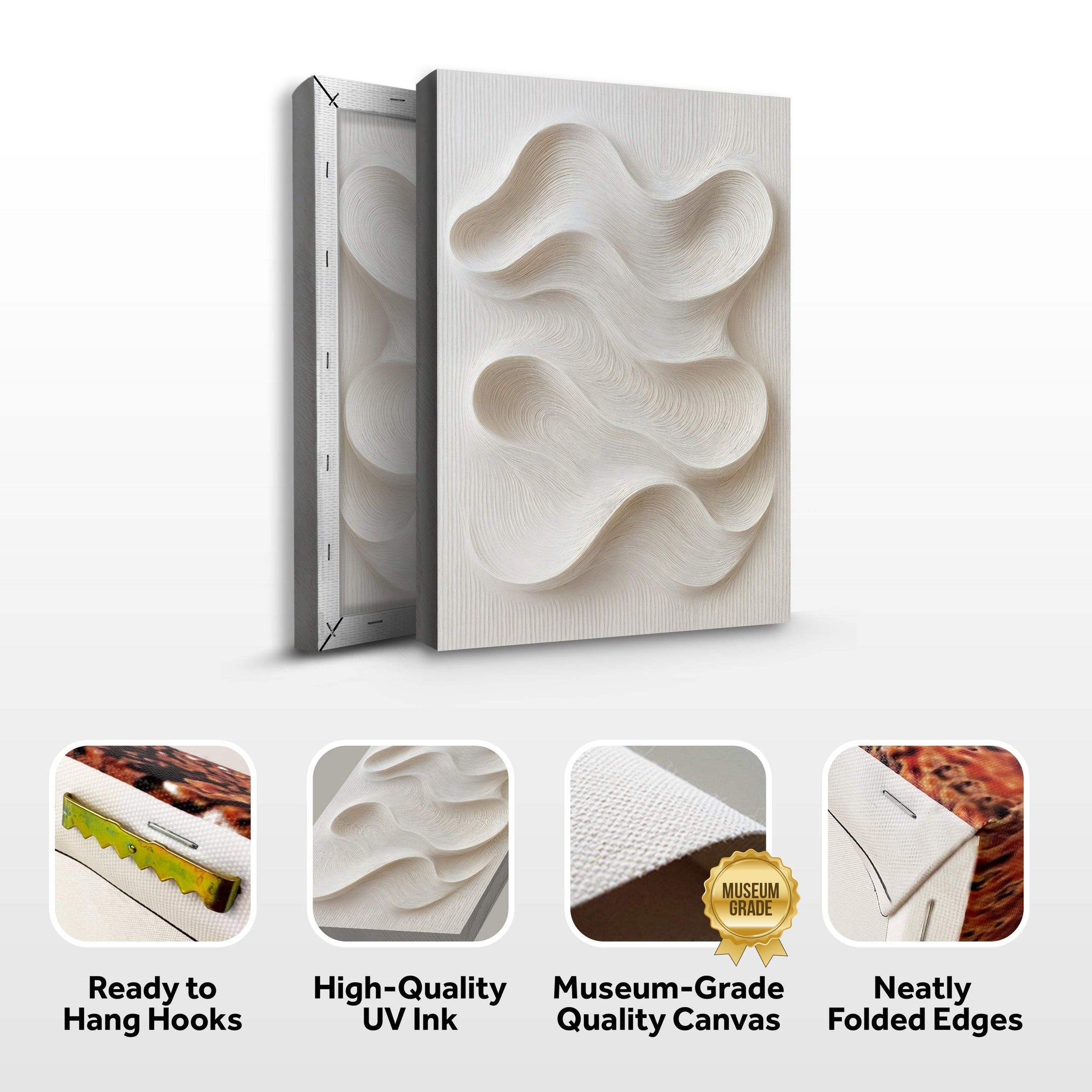 Minimalist Waves Wall Art - Tailored Canvases - Flyclothing LLC