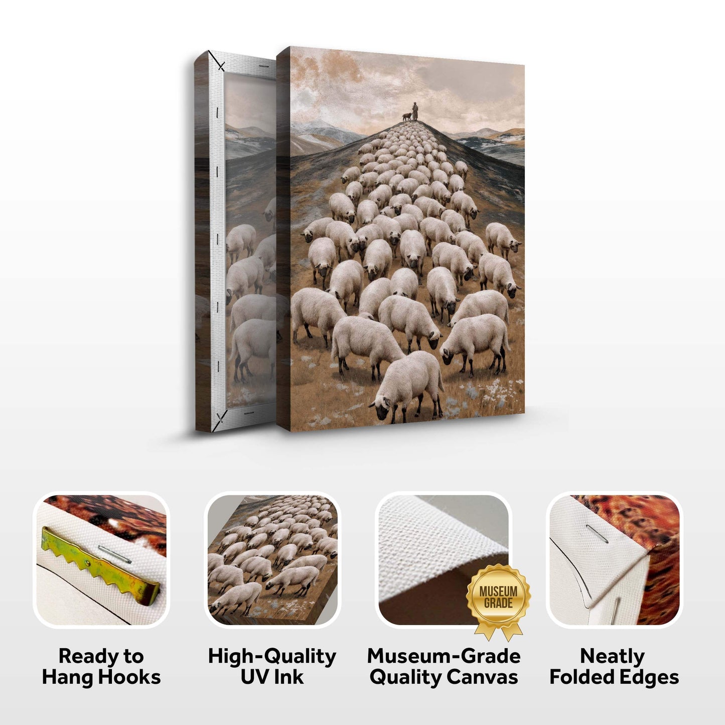 Parable Of The Lost Sheep Faith Wall Art II - Tailored Canvases - Flyclothing LLC