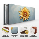 Golden Dandelion Minimalist Abstract Wall Art II - Tailored Canvases - Flyclothing LLC