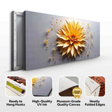 Golden Dandelion Minimalist Abstract Wall Art - Tailored Canvases - Flyclothing LLC
