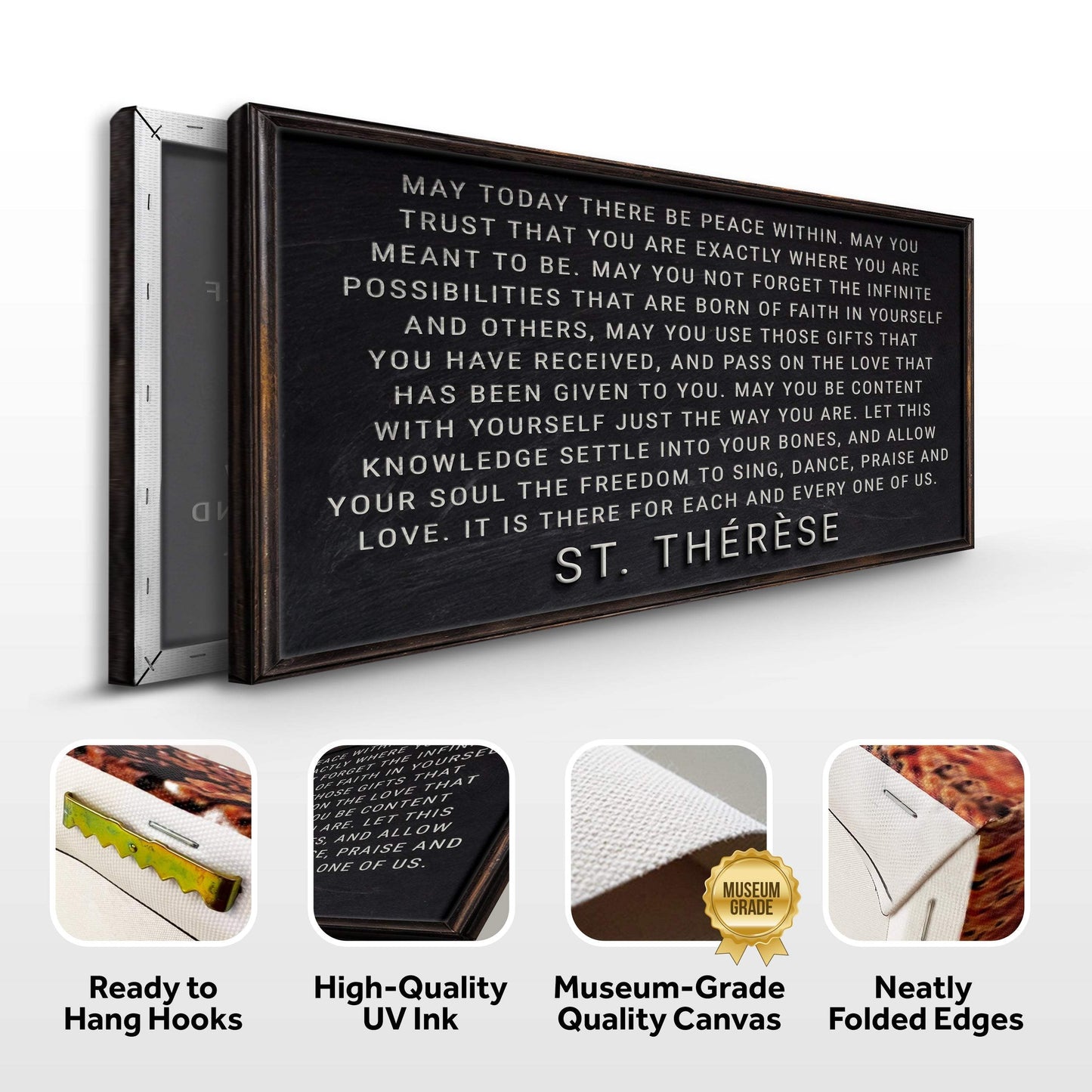 May Today There Be Peace Within Faith Sign - Tailored Canvases - Flyclothing LLC