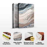 Earth Tone Swirls Wall Art - Tailored Canvases - Flyclothing LLC