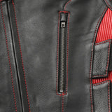 Tactical Emerald Men’s Motorcycle Leather Vest - First Manufacturing Company - Flyclothing LLC