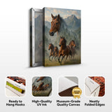 Galloping Horse Double Exposure Wall Art - Tailored Canvases - Flyclothing LLC