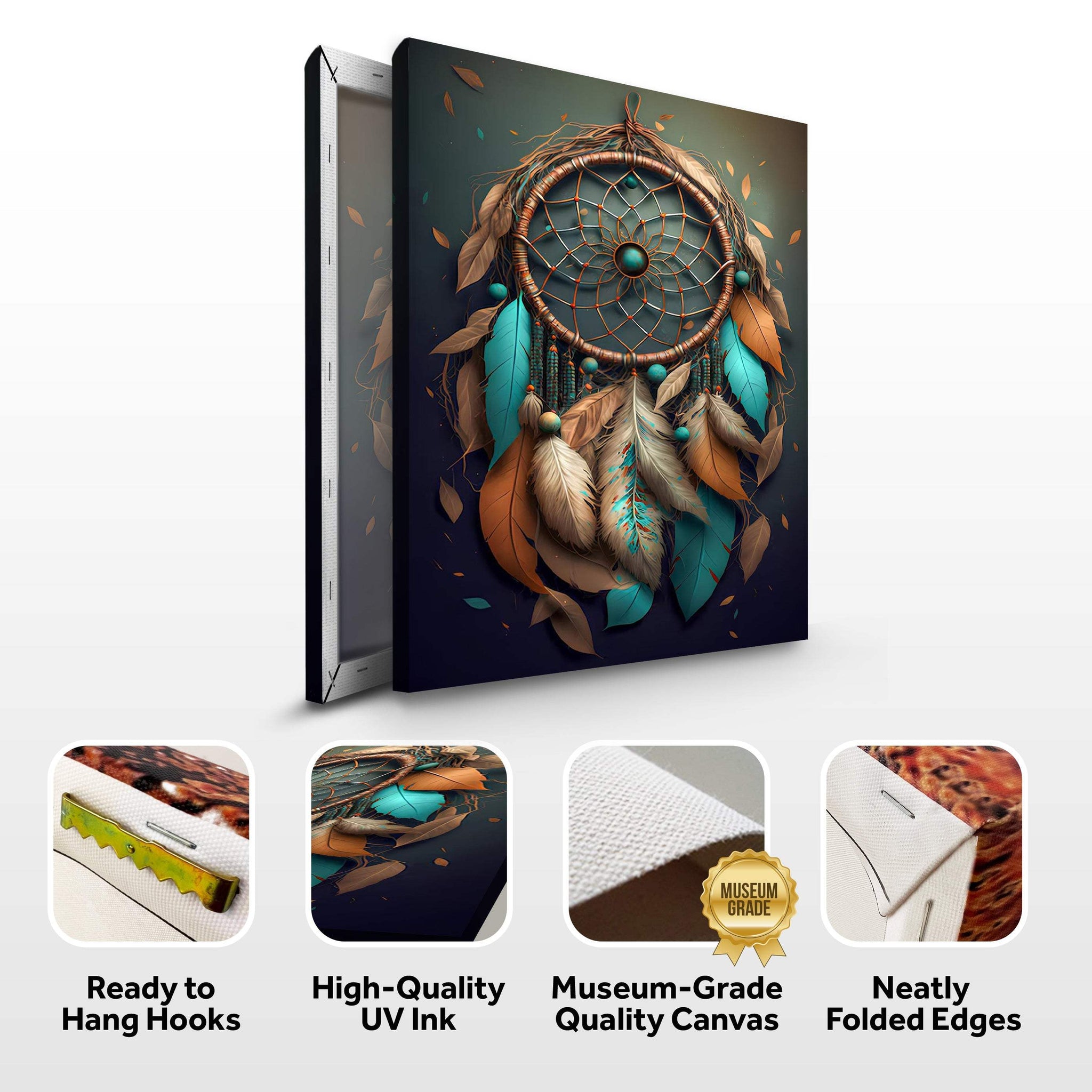 3D Whispering Feathers Wall Art IV - Tailored Canvases - Flyclothing LLC
