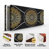 Gold Sacred Geometry Wall Art - Tailored Canvases - Flyclothing LLC