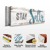 Stay Salty Coastal Sign VIII - Tailored Canvases - Flyclothing LLC