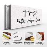Faith, Hope, Love Faith Wall Art II - Tailored Canvases - Flyclothing LLC