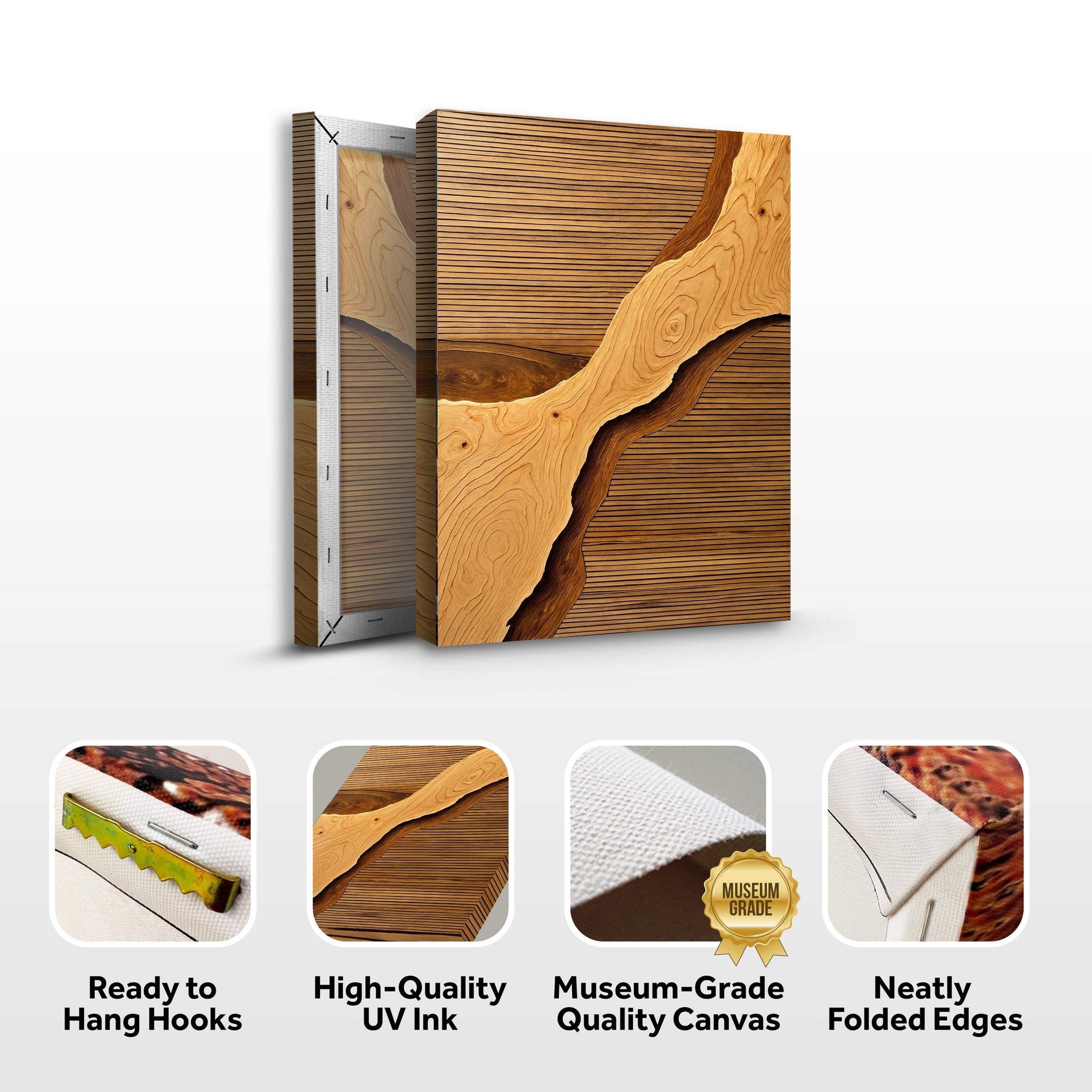 Wood Rift Wall Art - Tailored Canvases - Flyclothing LLC