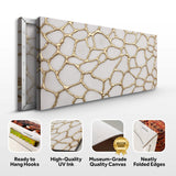 Golden Neurons Wall Art - Tailored Canvases - Flyclothing LLC