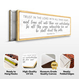 Proverbs 3:5-6 Trust In The Lord With All Your Heart Faith Sign - Tailored Canvases - Flyclothing LLC