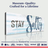 Stay Salty Coastal Sign IX - Tailored Canvases - Flyclothing LLC