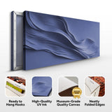Midnight Navy Minimalist Wall Art - Tailored Canvases - Flyclothing LLC