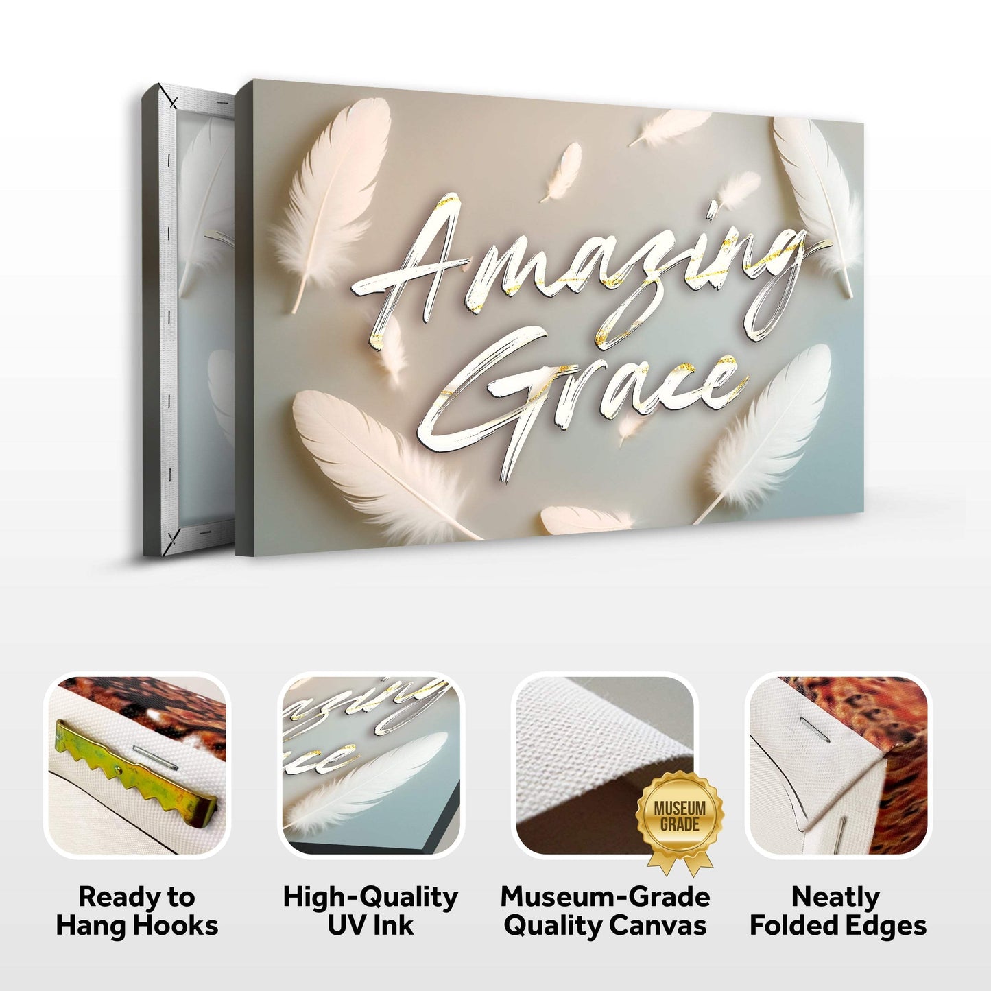 Amazing Grace Faith Wall Sign - Tailored Canvases - Flyclothing LLC