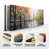 Parisian Rain Cityscape Wall Art - Tailored Canvases - Flyclothing LLC