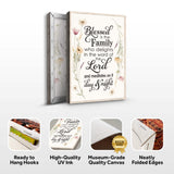 Blessed Is The Family Faith Sign - Tailored Canvases - Flyclothing LLC