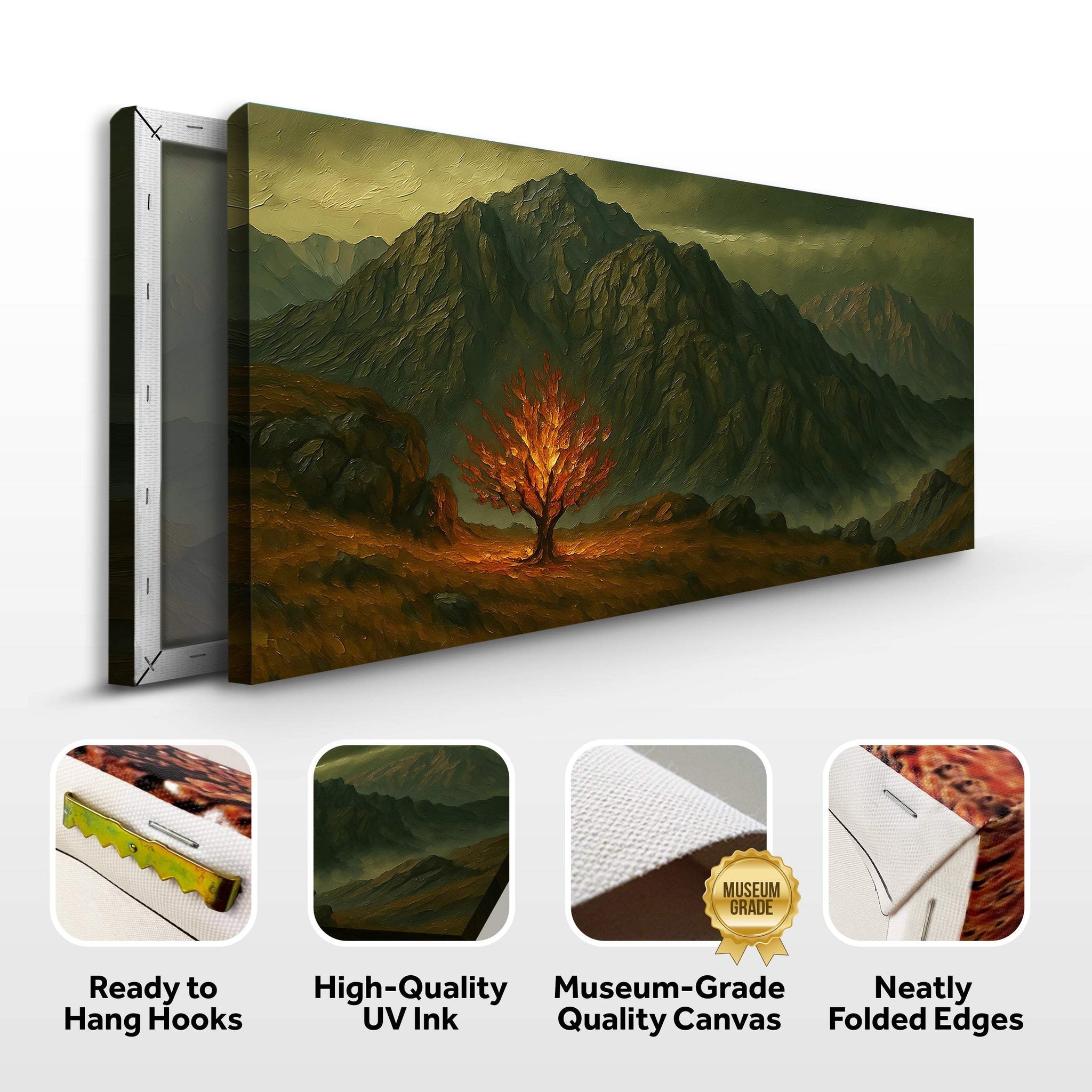 Burning Bush - Faith Wall Art III - Tailored Canvases - Flyclothing LLC