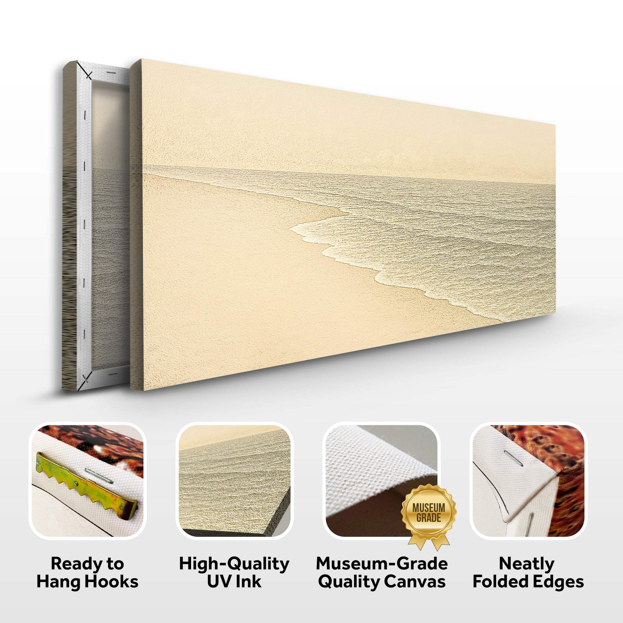 Beach Shoreline Coastal Wall Art III - Tailored Canvases - Flyclothing LLC