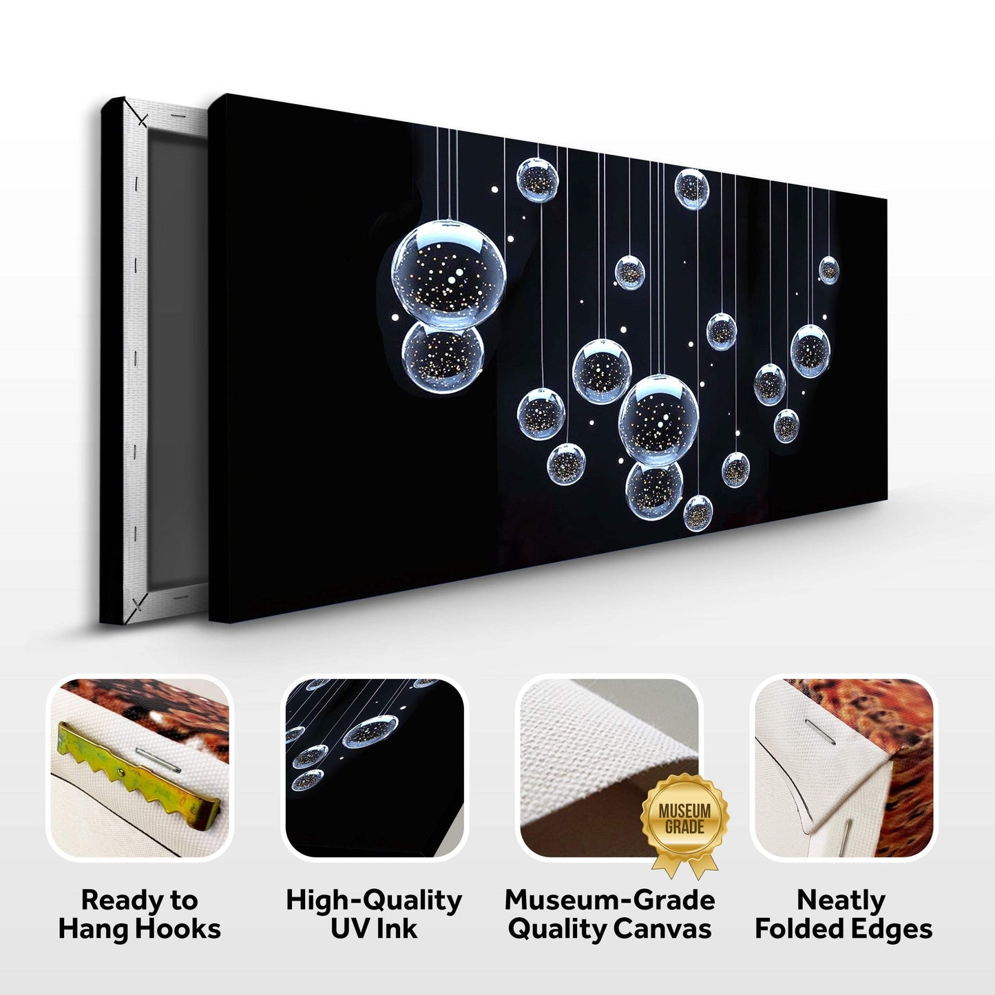 Modern Abstract Bubbles Wall Art - Tailored Canvases - Flyclothing LLC