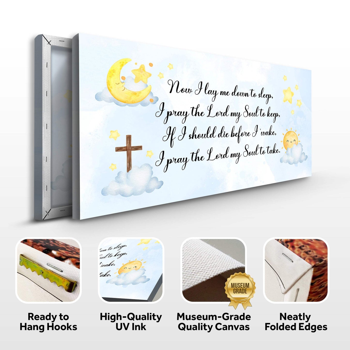 I Lay Me Down To Sleep Faith Sign II - Tailored Canvases - Flyclothing LLC