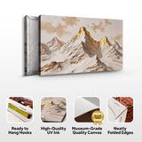 Golden Peaks Wall Art - Tailored Canvases - Flyclothing LLC