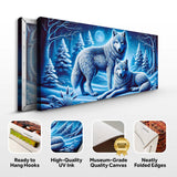 3D Wolves Wall Art II - Tailored Canvases - Flyclothing LLC