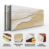 Neutral Ocean Waves Wall Art - Tailored Canvases - Flyclothing LLC