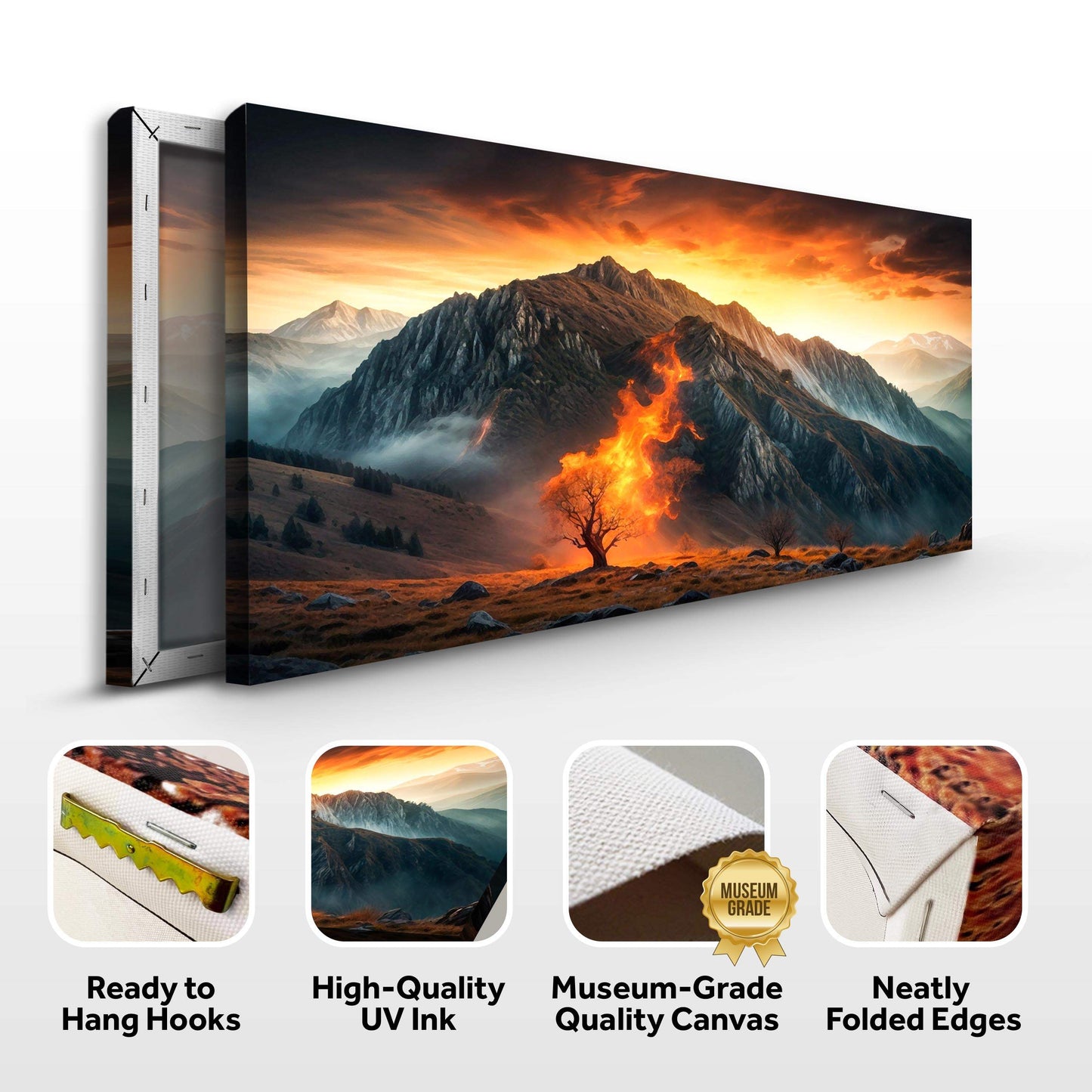 Burning Bush - Faith Wall Art XIII - Tailored Canvases - Flyclothing LLC