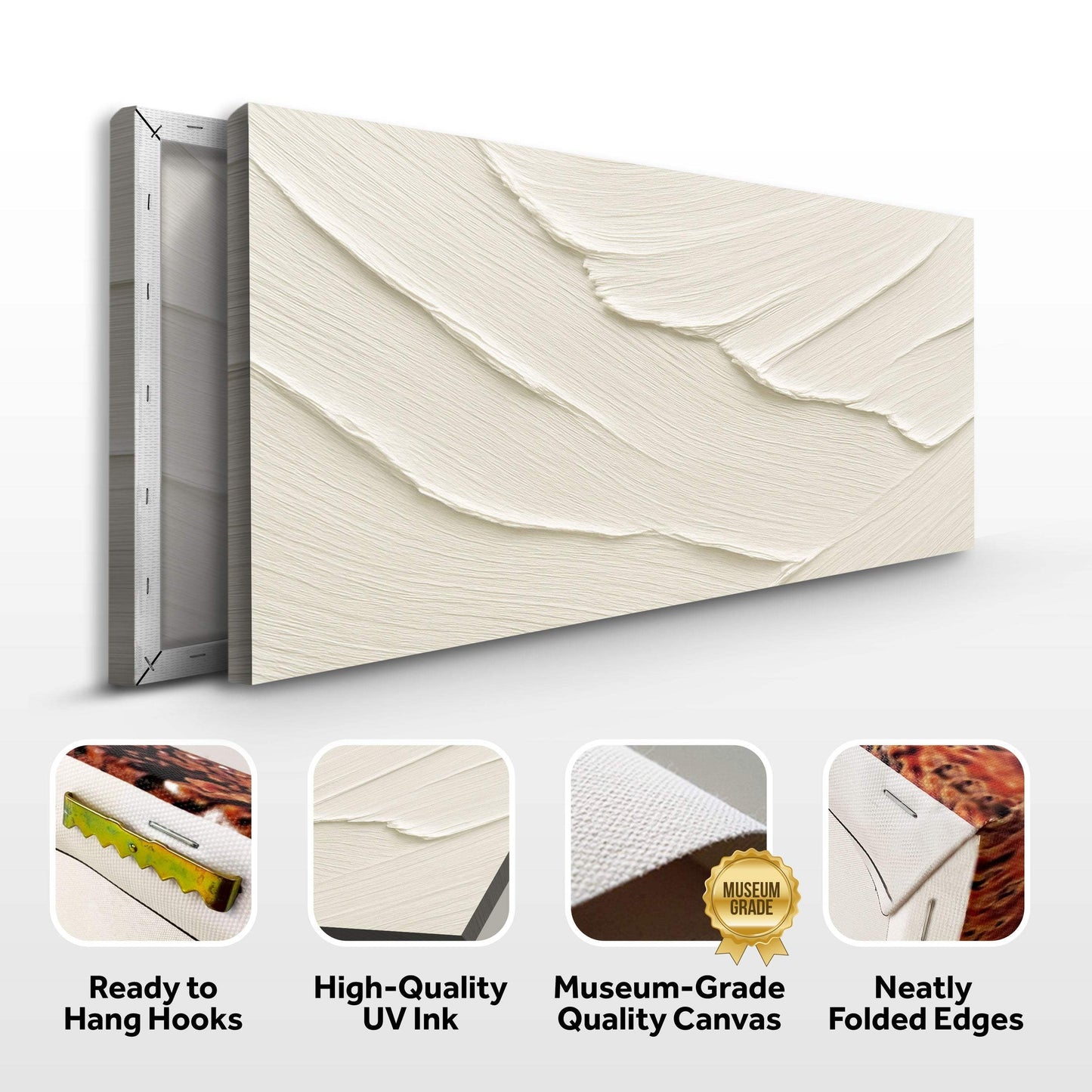 Abstract Minimalist Wave Wall Art II - Tailored Canvases - Flyclothing LLC