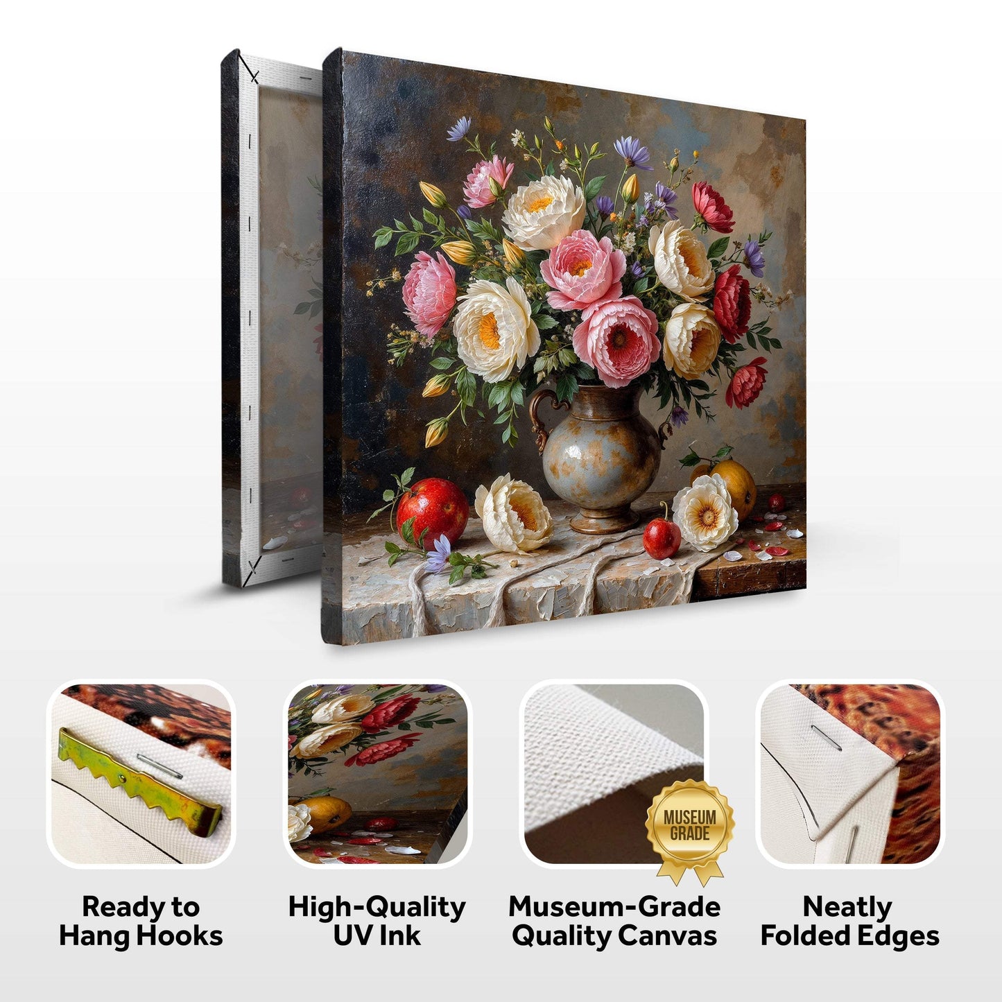Summer Bloom Vase Wall Art - Tailored Canvases - Flyclothing LLC
