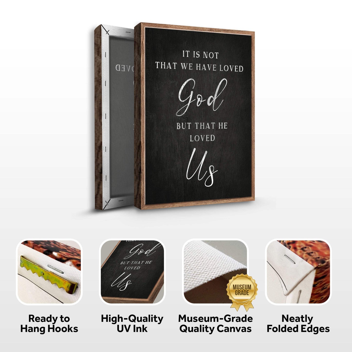 1 John 4:10 Faith Sign VI - Tailored Canvases - Flyclothing LLC