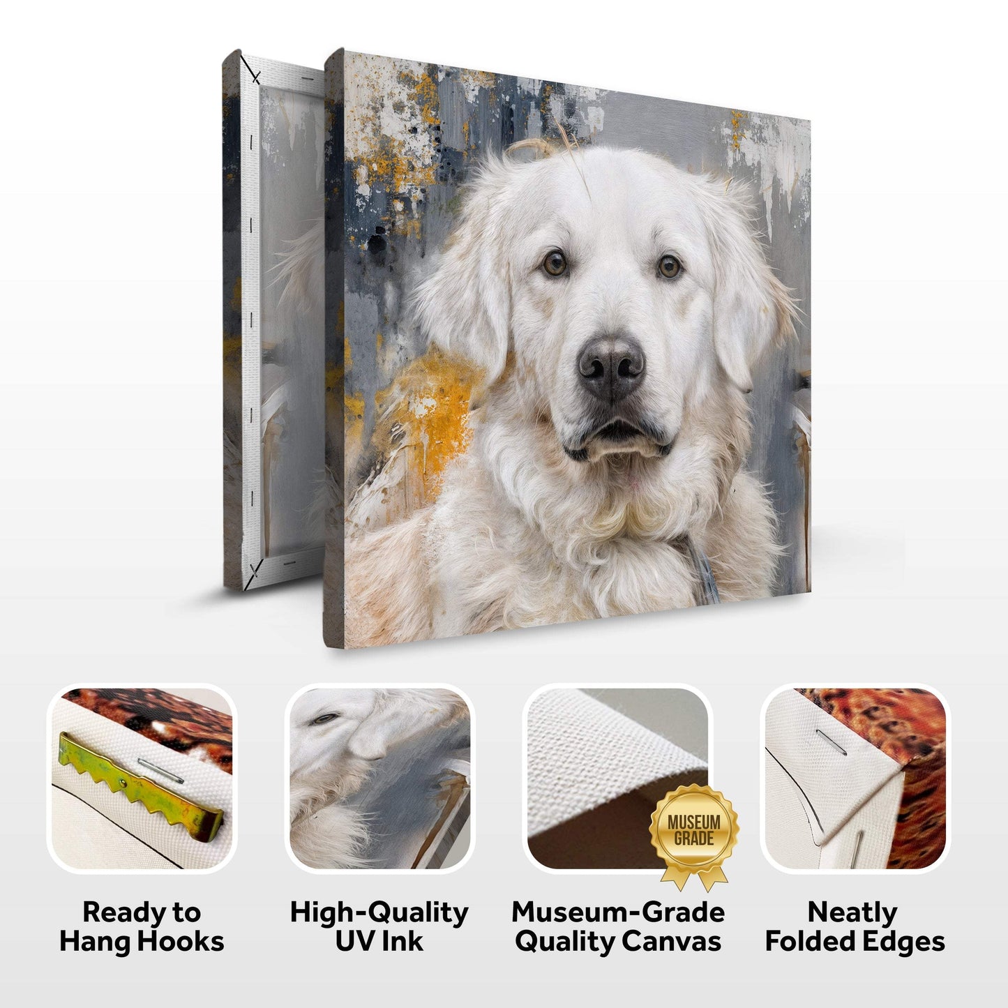 Customized Pet Portrait Abstract Wall Art - Tailored Canvases - Flyclothing LLC