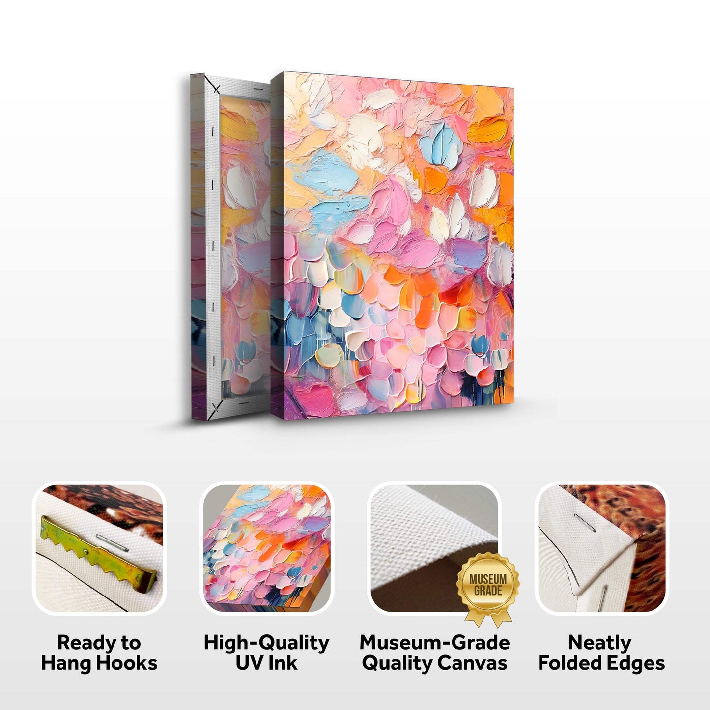 Blooming Rhapsody Abstract Wall Art - Tailored Canvases - Flyclothing LLC