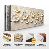 White Blossom Serenade Wall Art - Tailored Canvases - Flyclothing LLC