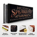 Speakeasy Lounge Wall Sign - Tailored Canvases - Flyclothing LLC