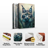 Lynx Double Exposure Wall Art - Tailored Canvases - Flyclothing LLC