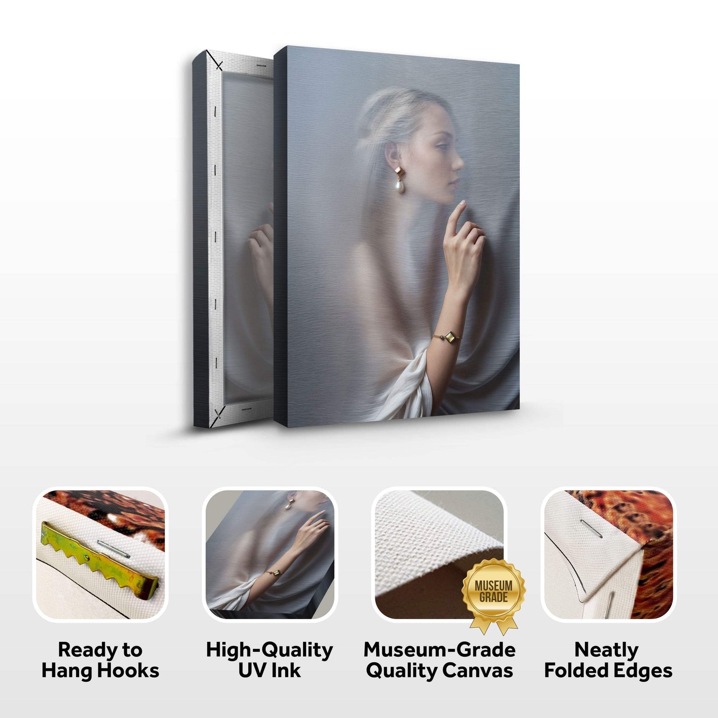 Behind Curtain Wall Art - Tailored Canvases - Flyclothing LLC