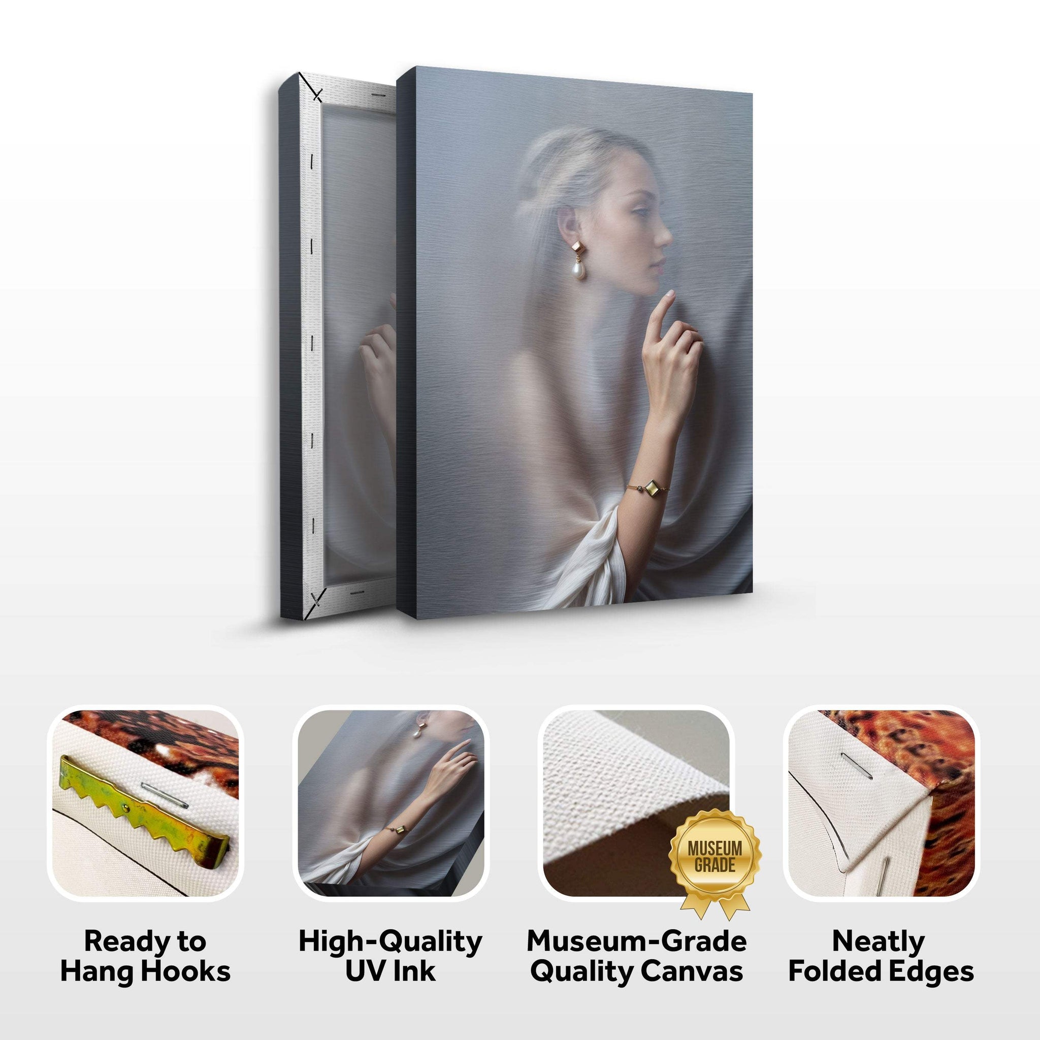 Behind Curtain Wall Art - Tailored Canvases - Flyclothing LLC