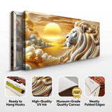 3D Majestic Lion Wall Art V - Tailored Canvases - Flyclothing LLC