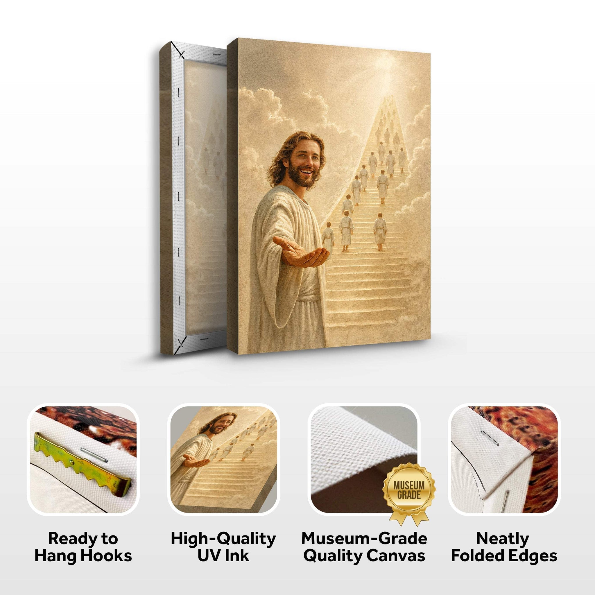 Stairway To Heaven Faith Wall Art - Tailored Canvases - Flyclothing LLC