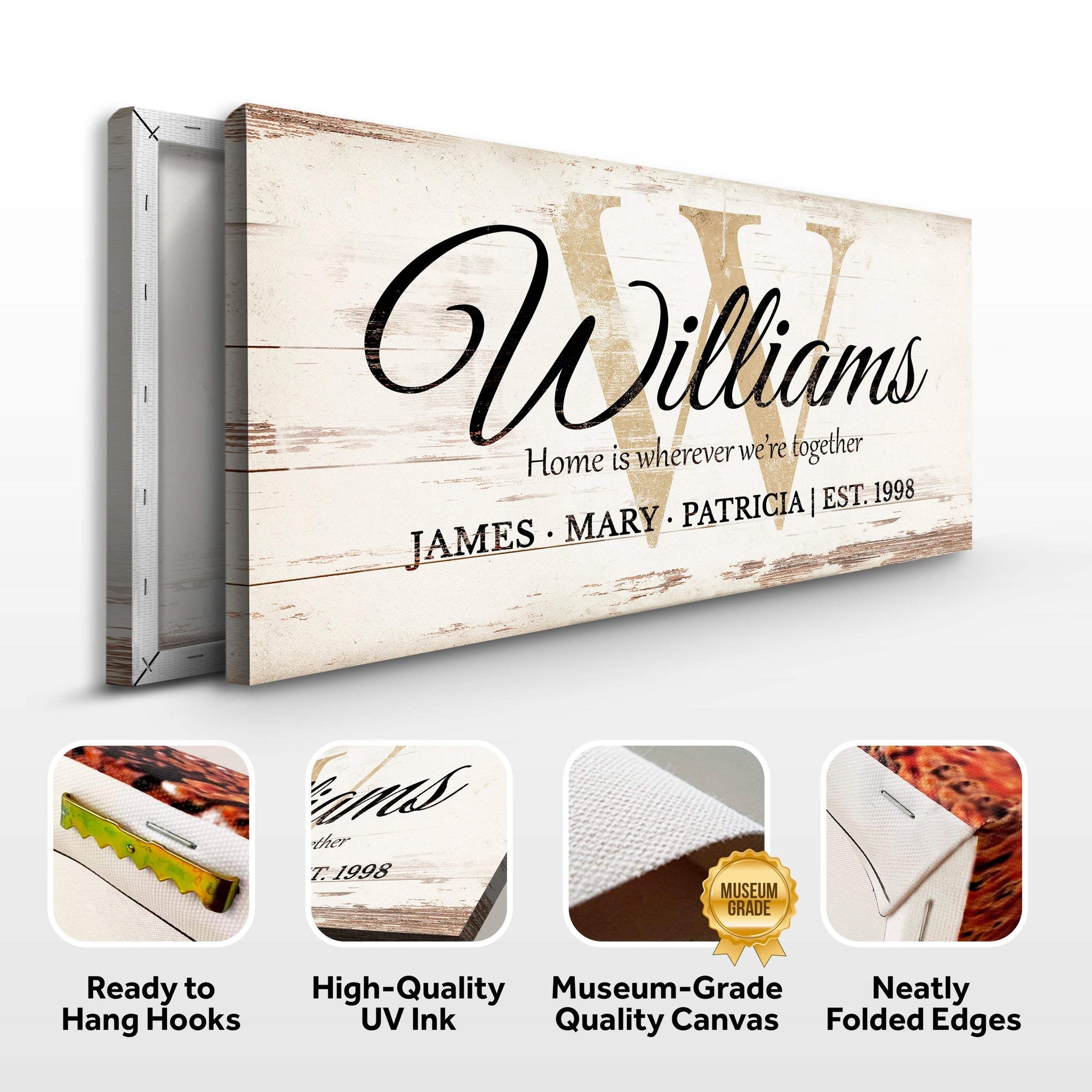 Personalized Family Sign XI - Tailored Canvases - Flyclothing LLC
