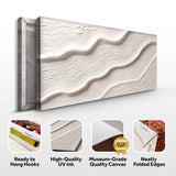 Ivory Abstract Wall Art II - Tailored Canvases - Flyclothing LLC