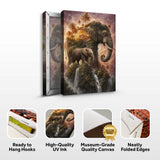 Elephant Jungle Majesty Wall Art - Tailored Canvases - Flyclothing LLC