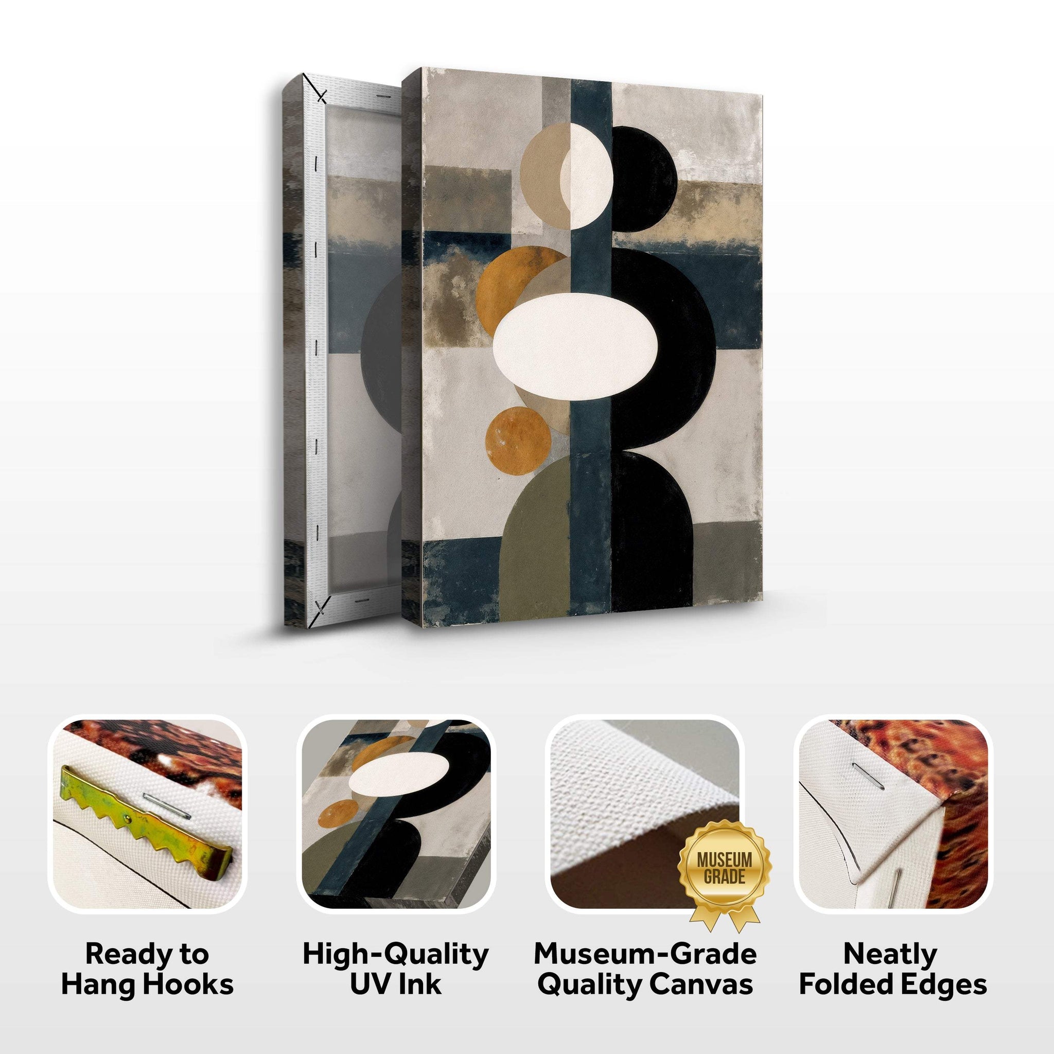Abstract Contemporary Geometry Wall Art - Tailored Canvases - Flyclothing LLC