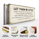 Let Them Be Little Playroom Sign - Tailored Canvases - Flyclothing LLC