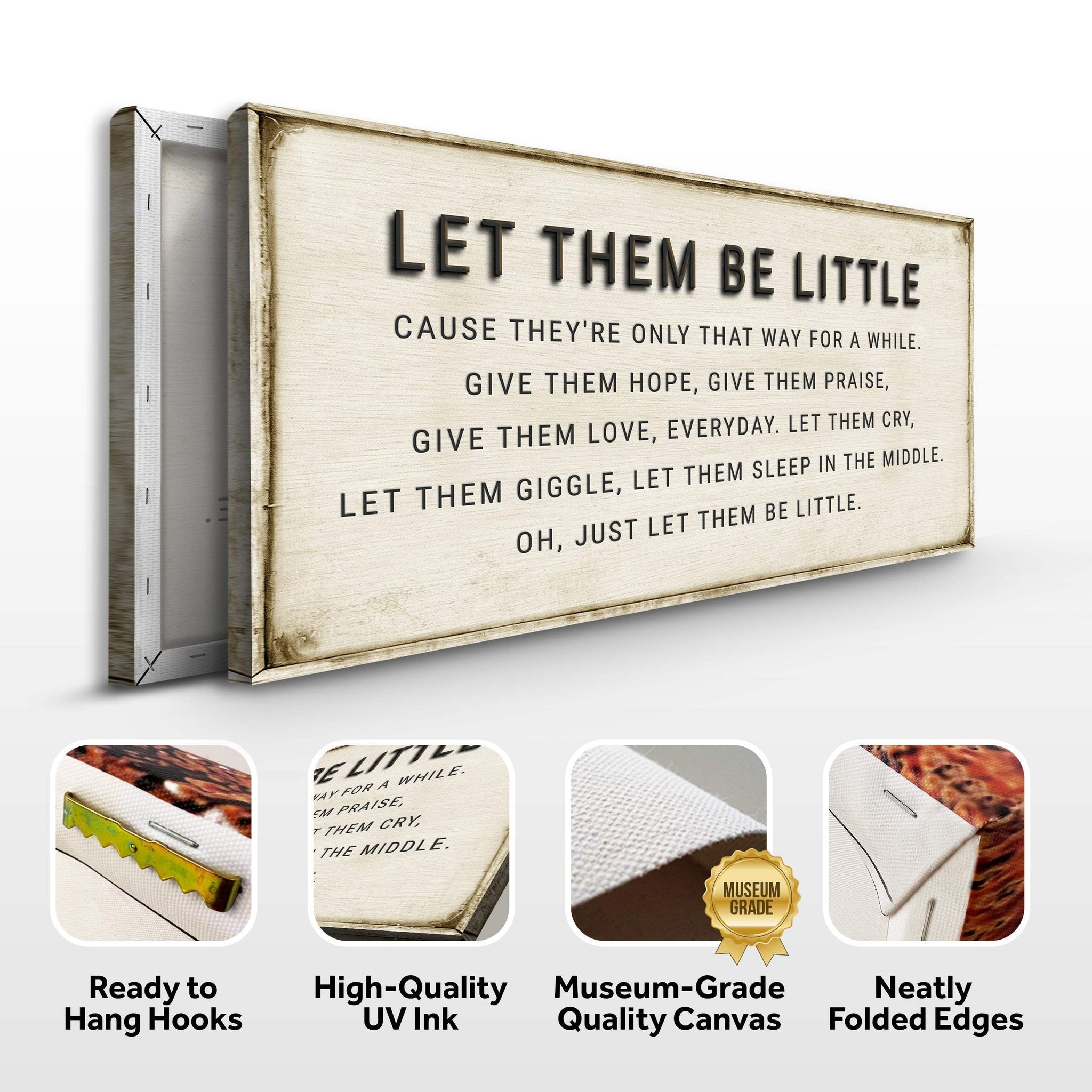 Let Them Be Little Playroom Sign - Tailored Canvases - Flyclothing LLC