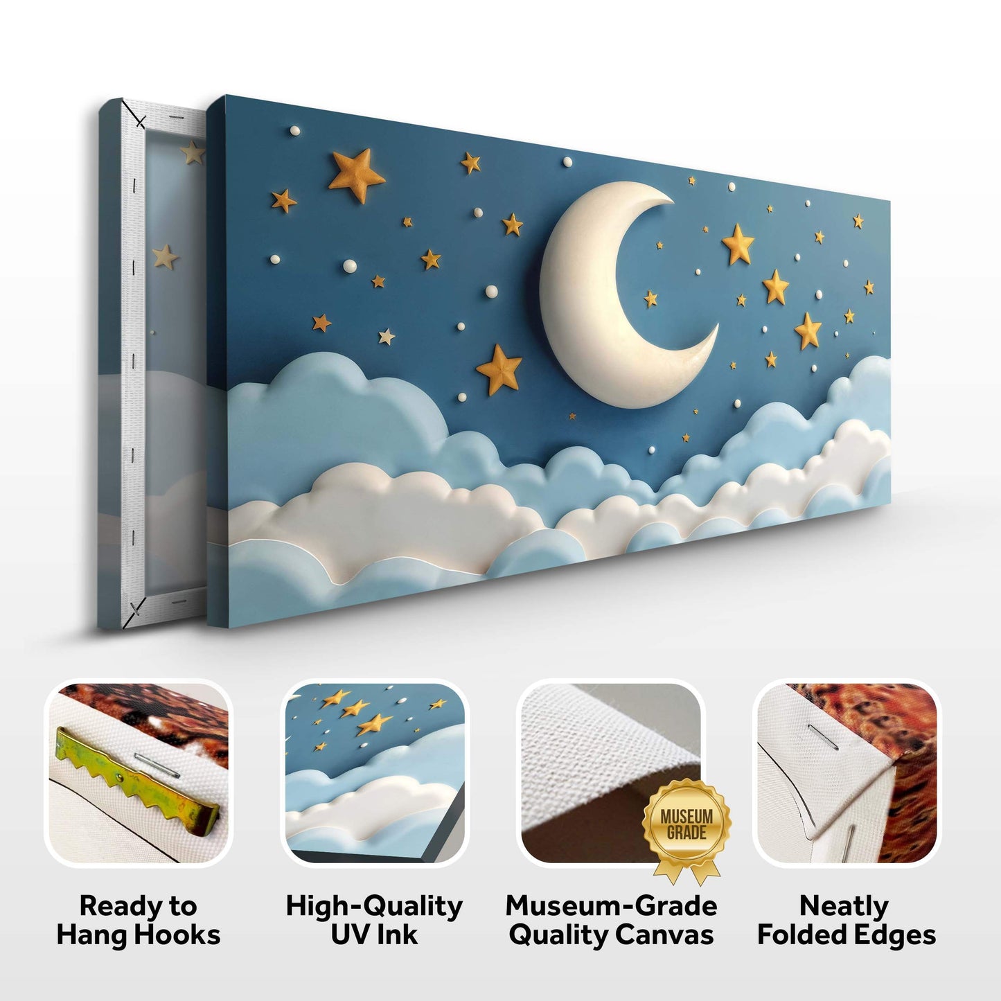Celestial Serenade Wall Art - Tailored Canvases - Flyclothing LLC